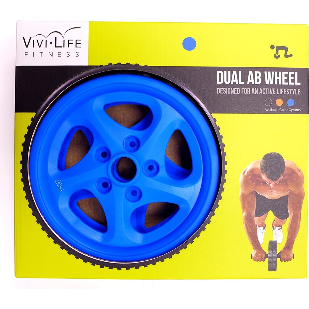 Vivi Life Dual Ab Wheel - Abs Abdominal Upper Body Exercise Equipment